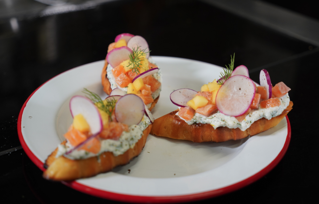 Bruschetta à la truite